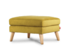 TAGIO Żółta pufa skandynawska żółty - zdjęcie 2