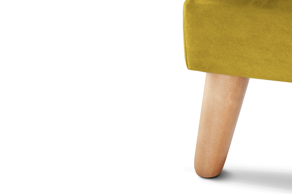 TAGIO Żółta pufa skandynawska żółty - zdjęcie 2