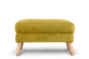 TAGIO Żółta pufa skandynawska żółty - zdjęcie 1