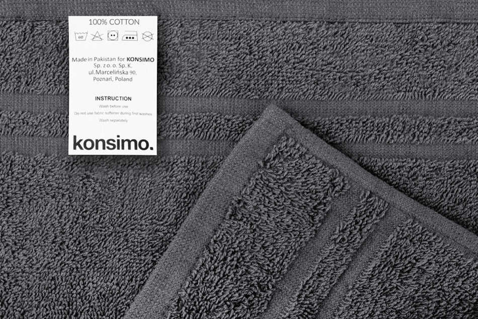 MANTEL Komplet ręczników średnich 4 szt. szary - zdjęcie 3