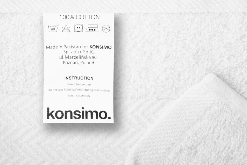 LENTE Ręcznik biały - zdjęcie 3