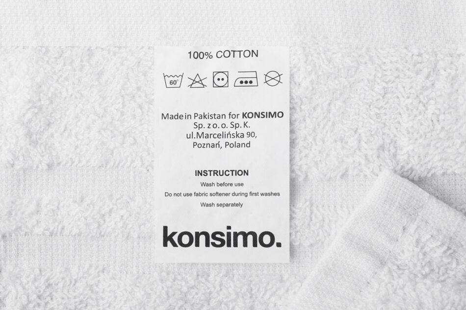 MANTEL Komplet ręczników średnich 4 szt. biały - zdjęcie 3