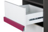 SHIBU Wąski regał dla dziecka grafit/biały/różowy - zdjęcie 5