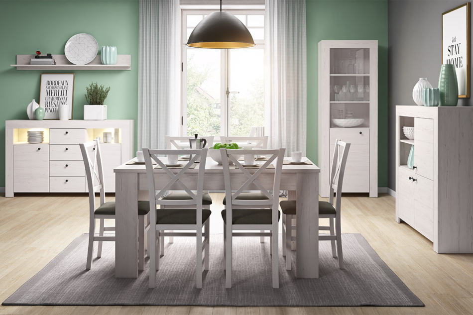 SAMBU Witryna biały - zdjęcie 2