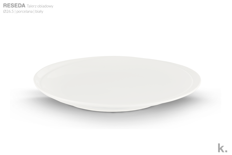 RESEDA Zestaw obiadowy, 4 os. (12el) biały - zdjęcie 5