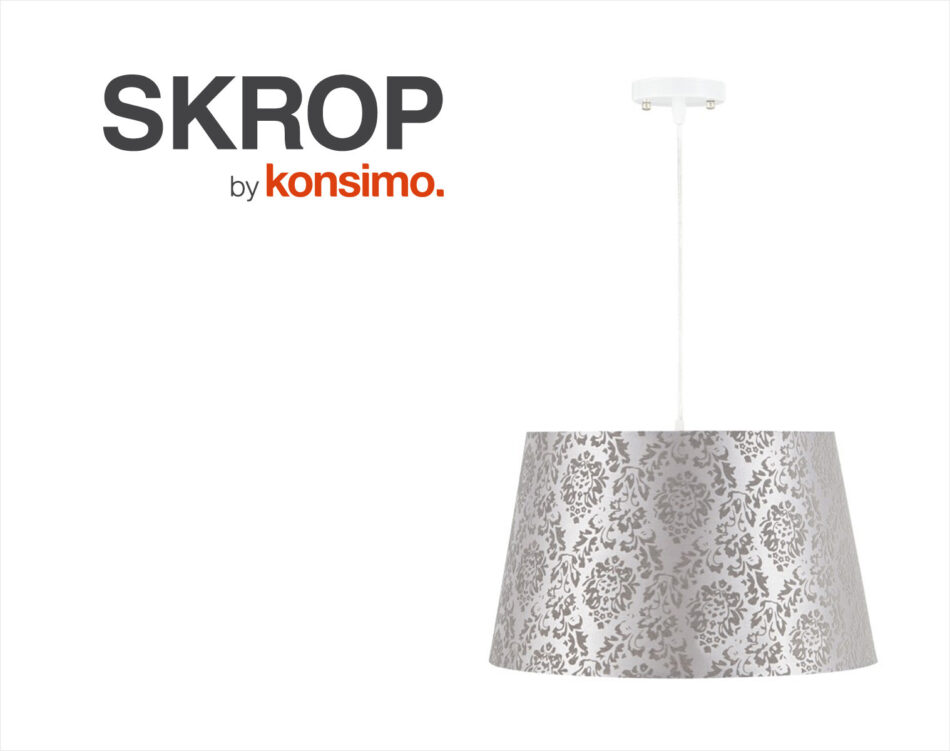 SKROP Lampa wisząca biały/szary - zdjęcie 4
