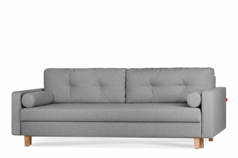 ERISO Ciemnoszara sofa 3 osobowa rozkładana ciemny szary - zdjęcie 1