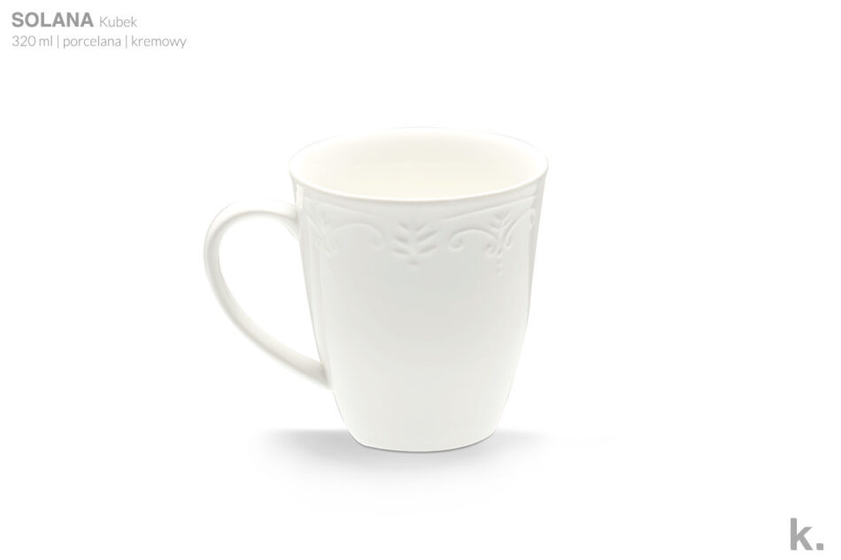 SOLANA Zestaw herbaciany, 6 os. (12 el.) kremowy - zdjęcie 3