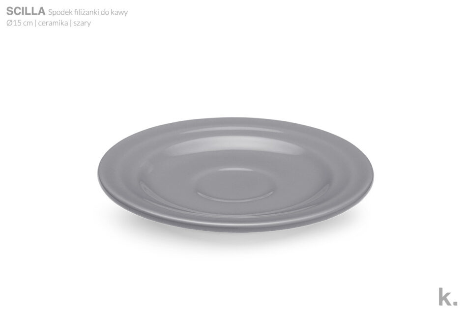SCILLA Zestaw kawowy, 4 os. (12 el) szary - zdjęcie 5