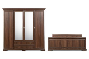 IMPERIO, https://dev1-mda.konsimo.pl/kolekcja/imperio/ Zestaw meblowy do sypialni orzech - zdjęcie