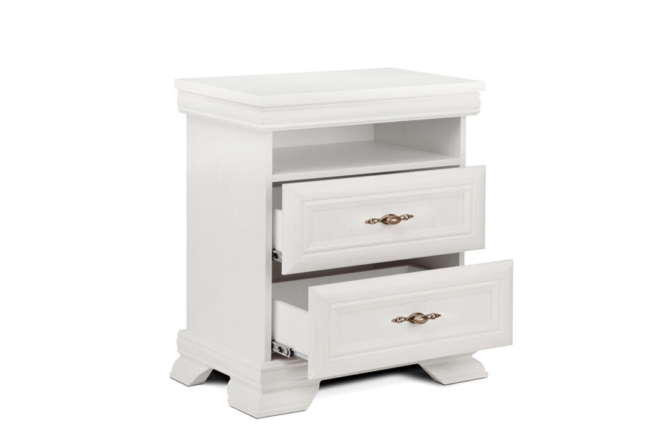 IMPERIO Biała szafka nocna 40 cm biały - zdjęcie 2