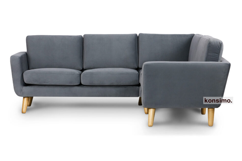 TAGIO Szary narożnik skandynawski  prawy szary - zdjęcie 8