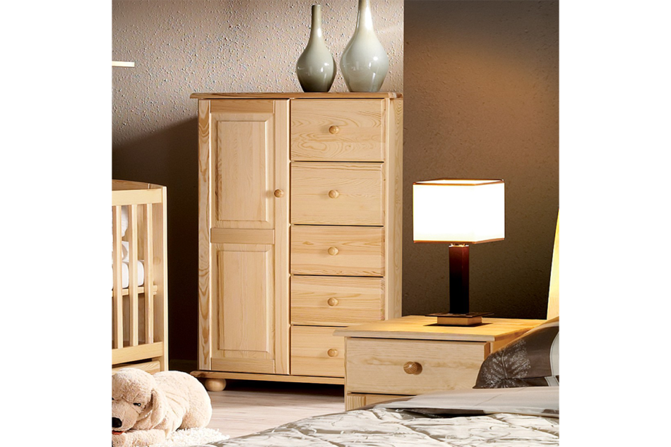 TARDA Stolik nocny sosna naturalna - zdjęcie 3