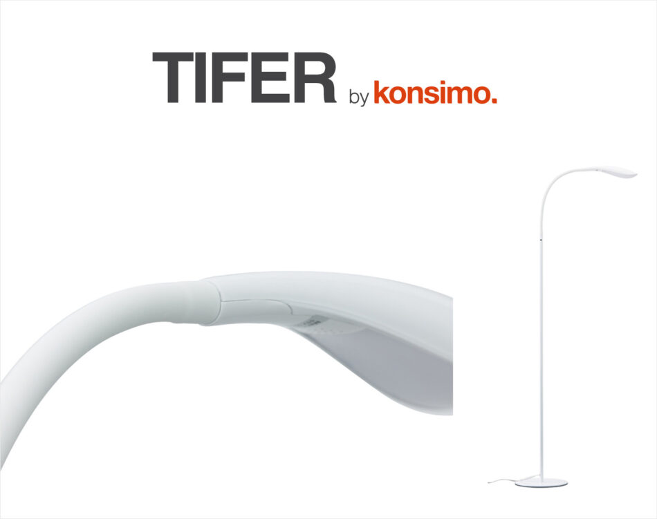 TIFER Lampa podłogowa biały - zdjęcie 4