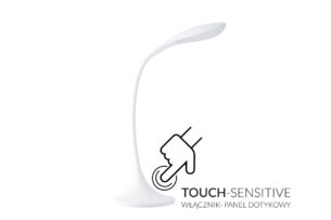 TIFER, https://dev1-mda.konsimo.pl/kolekcja/tifer/ Lampa biurkowa biały - zdjęcie