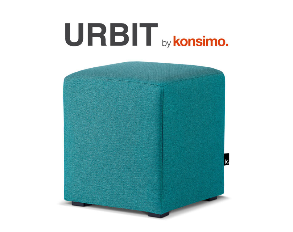 URBIT Puf turkusowy - zdjęcie 2