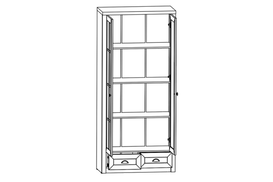 LEMAS Witryna szary - zdjęcie 2