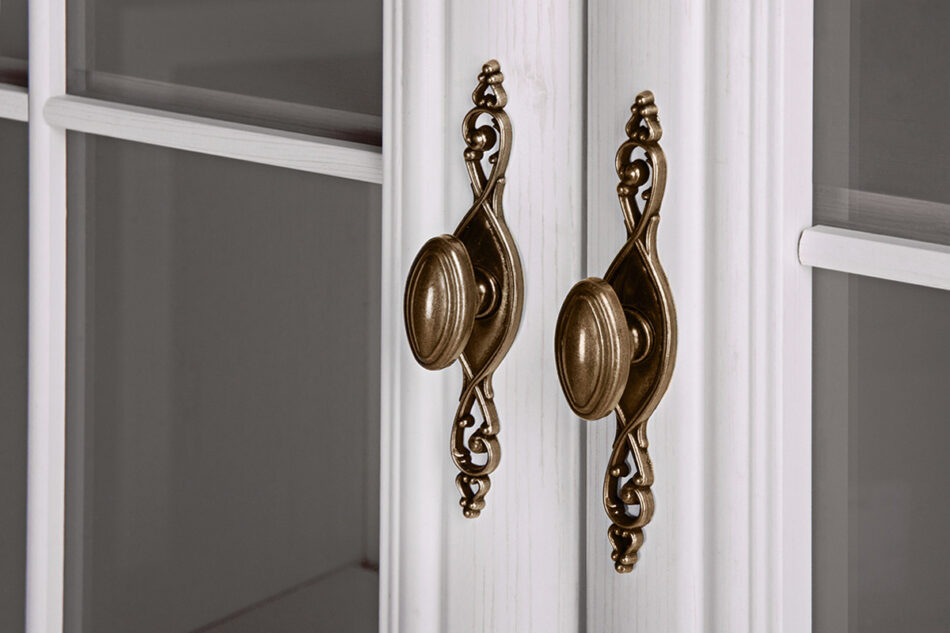 IMPERIO Biała szklana witryna do salonu biały - zdjęcie 4