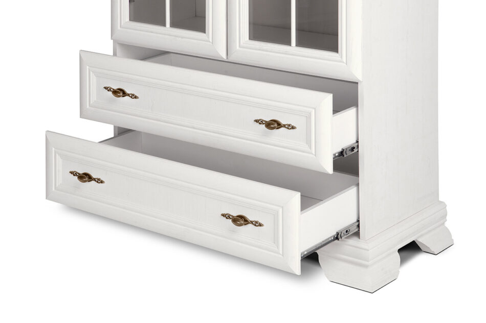 IMPERIO Biała szklana witryna do salonu biały - zdjęcie 3