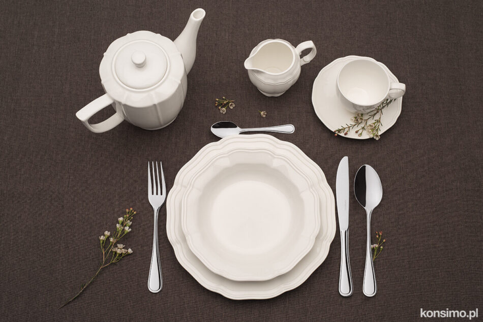 AVENA Talerz obiadowy kremowy - zdjęcie 1