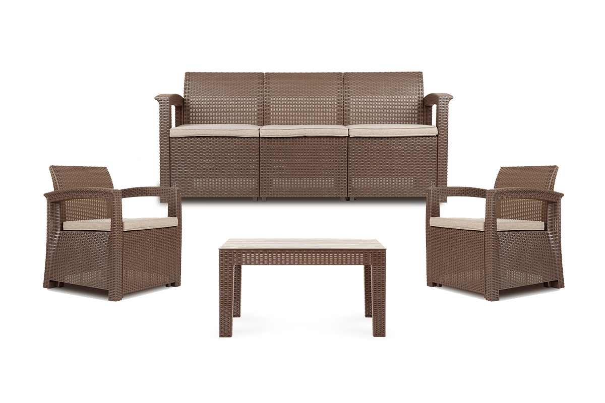 Zestaw mebli ogrodowych (3,1,1,st.)