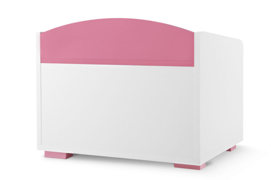 PABIS Zestaw meble do pokoju dziewczynki różowe 4 elementy biały/różowy - zdjęcie 8