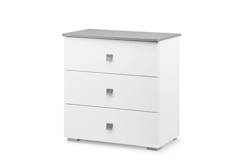 PABIS Zestaw meble do pokoju dla dziecka szare 4 elementy biały/szary - zdjęcie 4