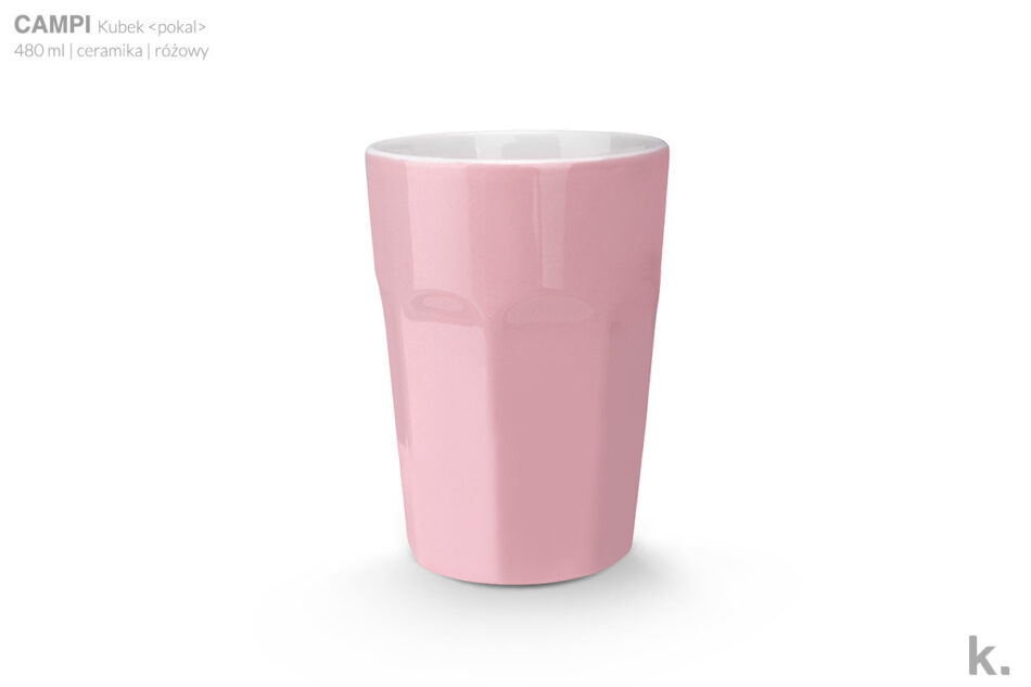 ARALES, CAMPI Zestaw śniadaniowy, 4 os. różowy - zdjęcie 3