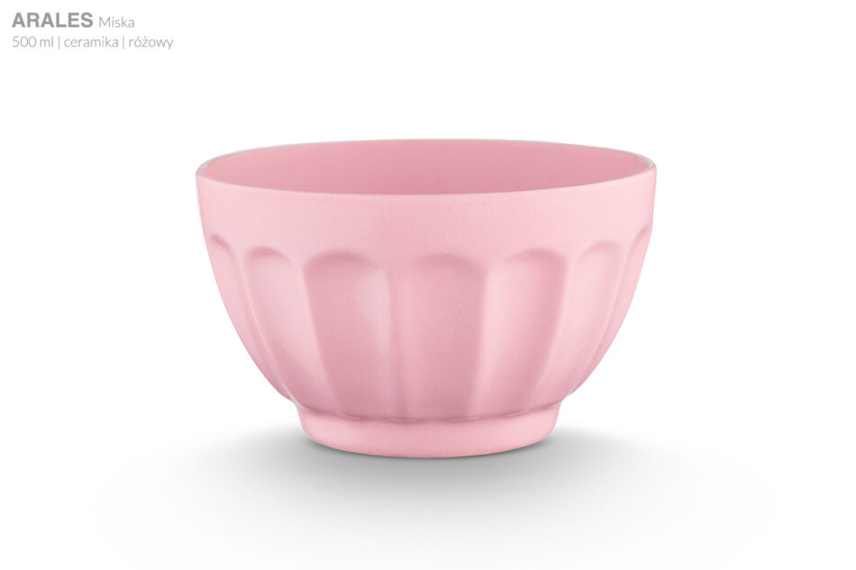 ARALES, CAMPI Zestaw śniadaniowy, 4 os. różowy - zdjęcie 4