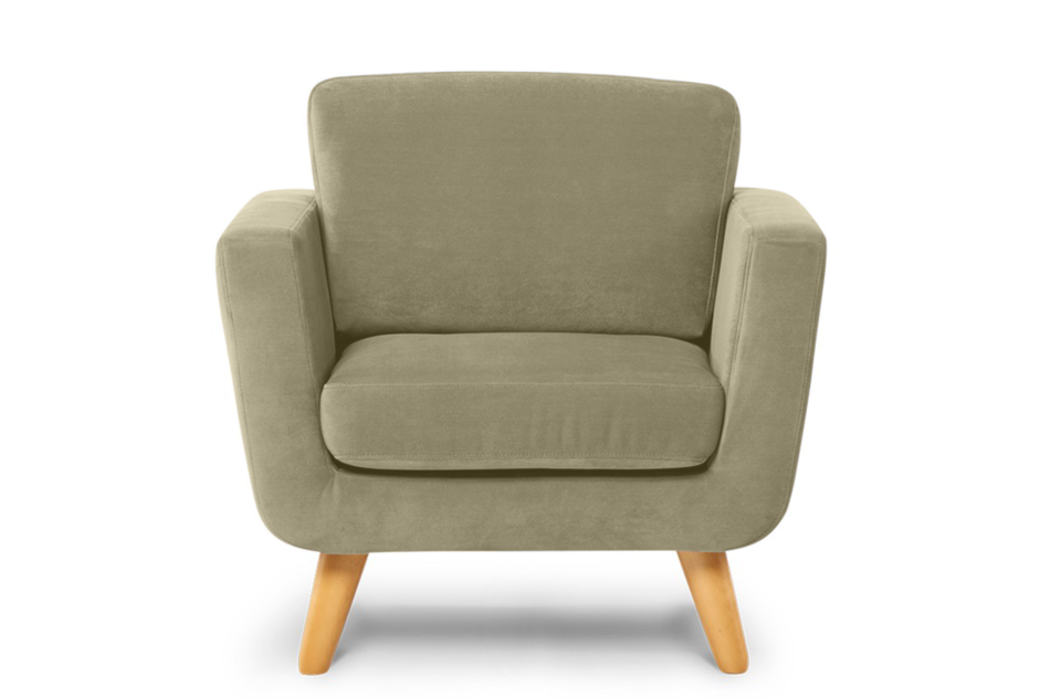 TAGIO Beżowy fotel skandynawski beżowy - zdjęcie 0