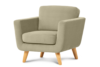 TAGIO Beżowy fotel skandynawski beżowy - zdjęcie 2