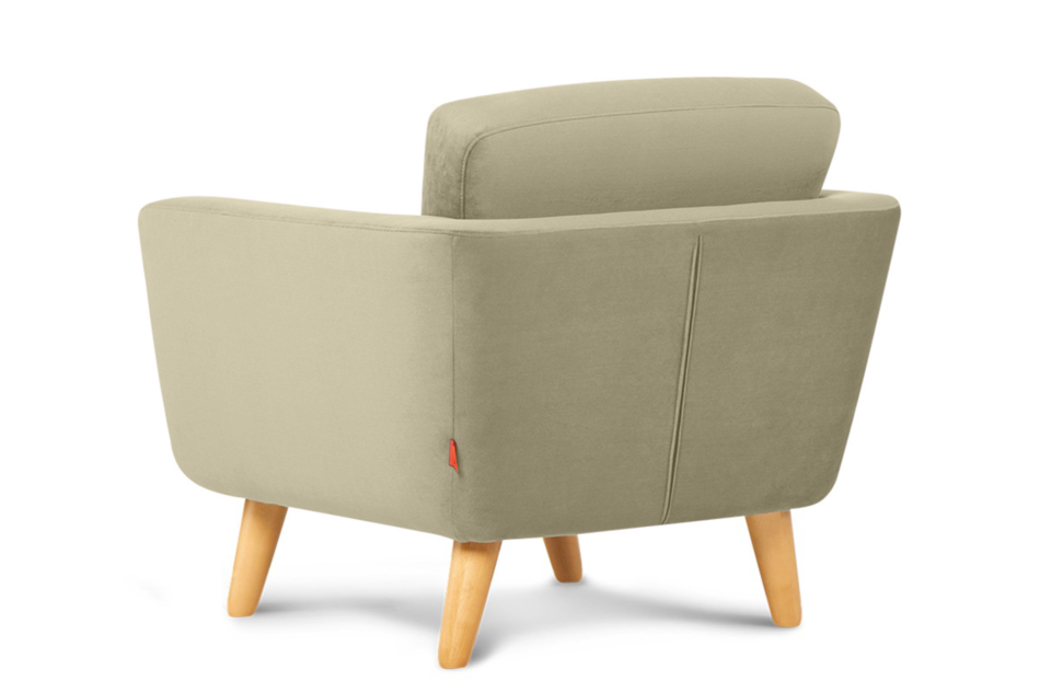 TAGIO Beżowy fotel skandynawski beżowy - zdjęcie 2