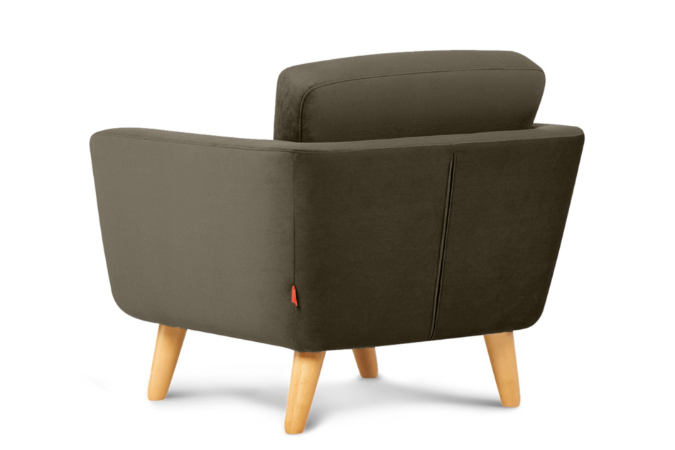 TAGIO Brązowy fotel skandynawski brązowy - zdjęcie 2