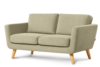 TAGIO Beżowa skandynawska sofa 2 osobowa beżowy - zdjęcie 2