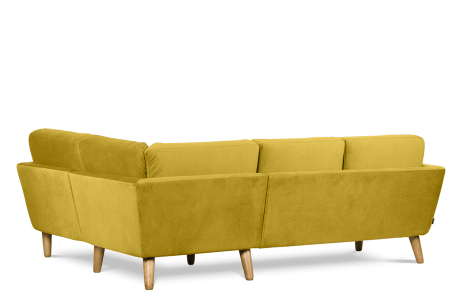 TAGIO Żółty narożnik skandynawski prawy żółty - zdjęcie 2