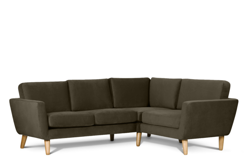 TAGIO Brązowy narożnik skandynawski prawy brązowy - zdjęcie 2