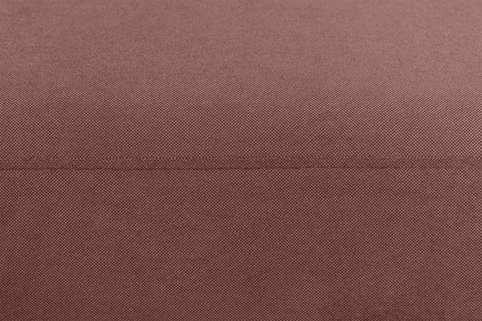 TAGIO Różowy narożnik skandynawski lewy welur koralowy - zdjęcie 5