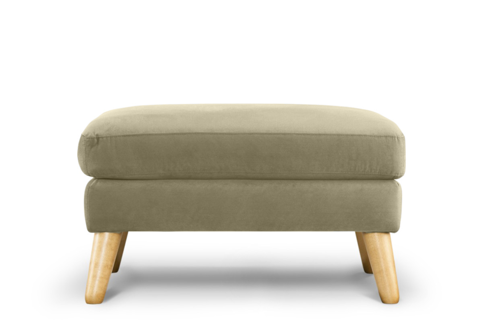 TAGIO Beżowa pufa skandynawska beżowy - zdjęcie 0