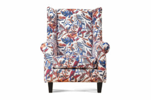 MILES, https://dev1-mda.konsimo.pl/kolekcja/miles/ Fotel biały/wielokolorowy/buk - zdjęcie