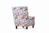 MILES Fotel biały/wielokolorowy/buk - zdjęcie 4