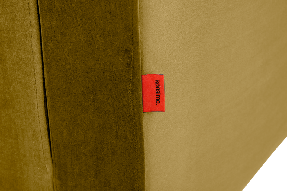 ERISO Żółty fotel welurowy do salonu miodowy - zdjęcie 4