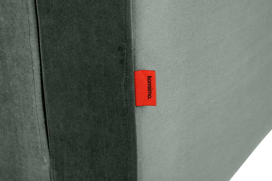 ERISO Szary welurowy fotel do salonu popielaty - zdjęcie 4