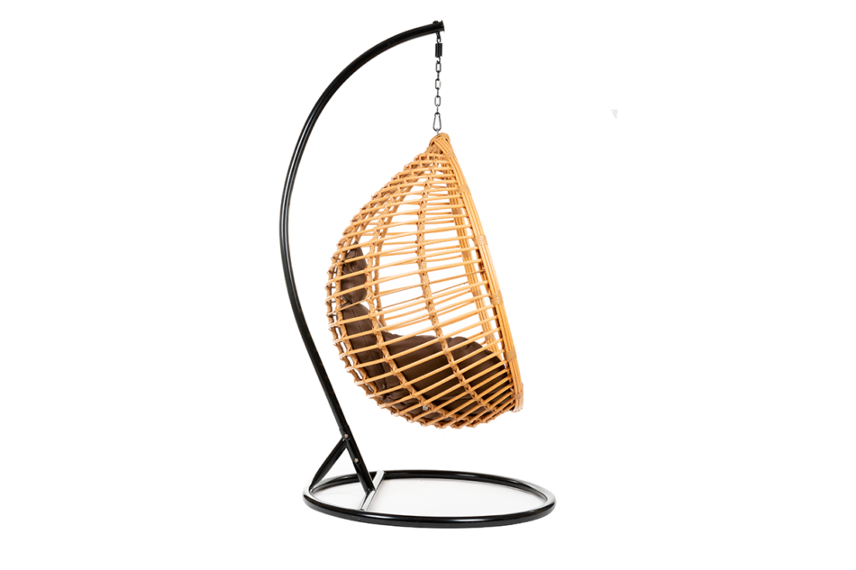 CULLUS Fotel wiszący jasny brązowy/ciemny brązowy - zdjęcie 2