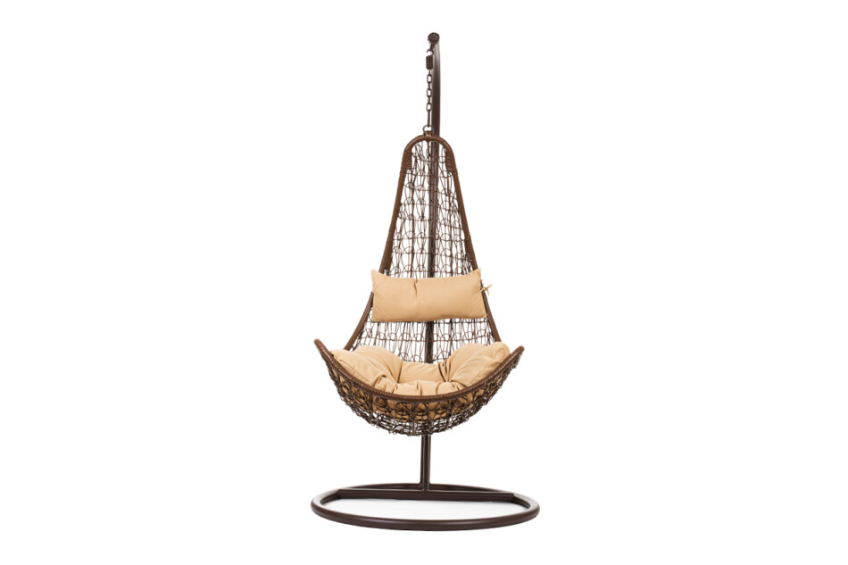 CULLUS Fotel wiszący brązowy/beżowy - zdjęcie 2