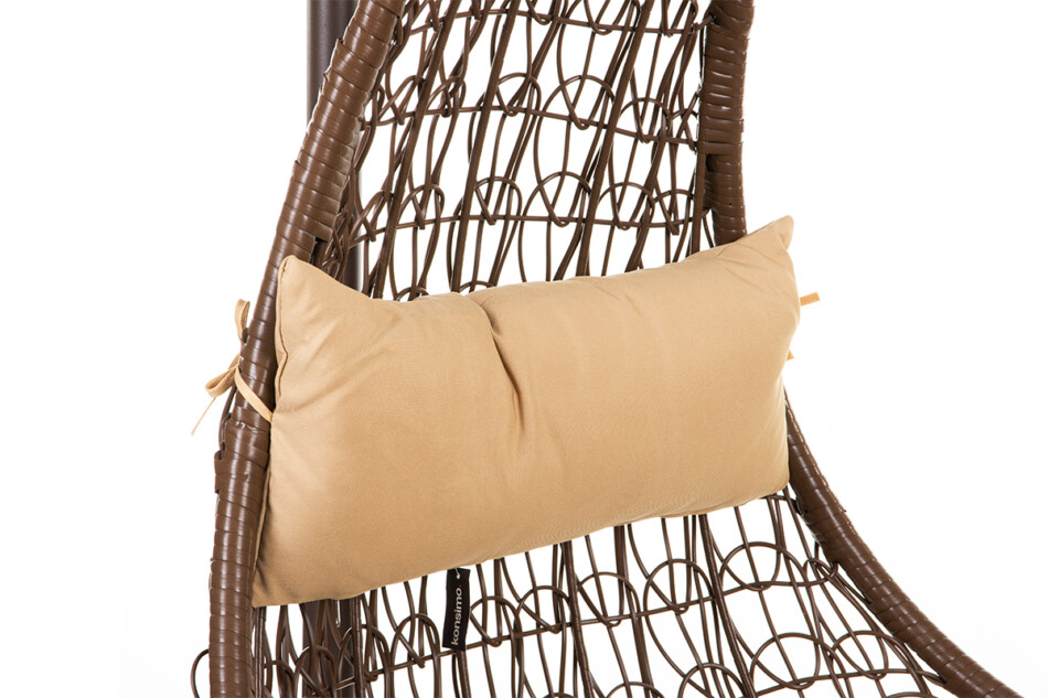 CULLUS Fotel wiszący brązowy/beżowy - zdjęcie 3