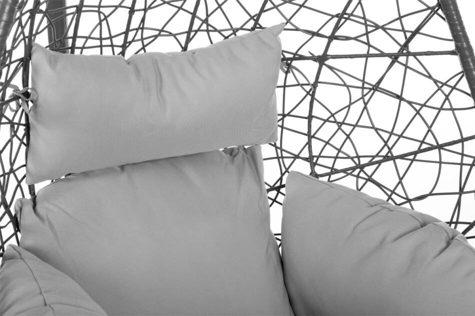 CULLUS Fotel wiszący szary/jasny szary - zdjęcie 4