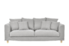 BRYONI Sofa 3 jasny szary - zdjęcie 1