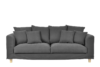 BRYONI Sofa 3 ciemny szary - zdjęcie 1