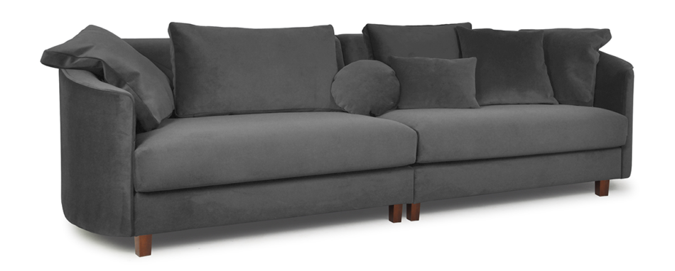 JUNI Sofa 4 szary - zdjęcie 1