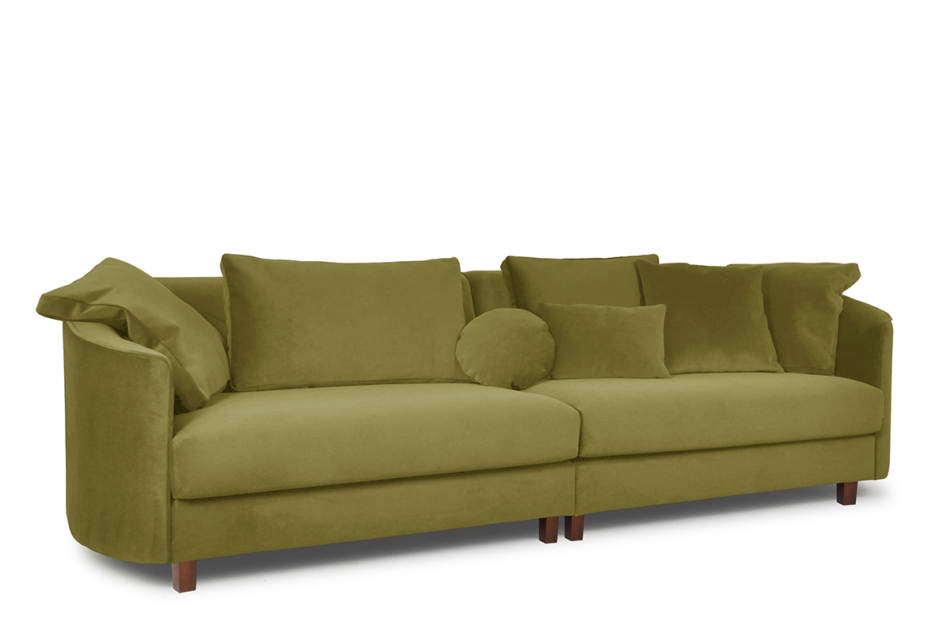 JUNI Sofa 4 oliwkowy - zdjęcie 1